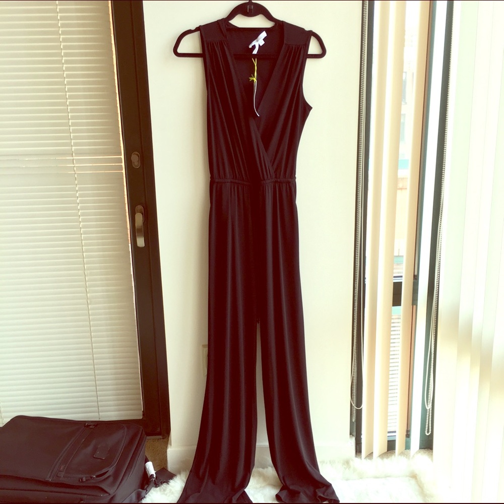 BCBG V-Neck Backless Jumpsuit NWT